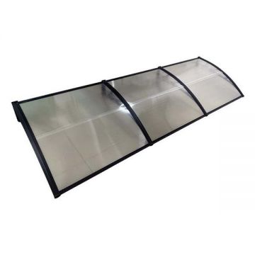 Copertina de usa, negru transparent, accesorii montaj inclus, Maprofi - 240x150 cm