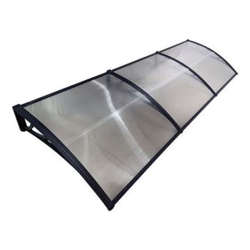 Copertina de usa, negru transparent, accesorii montaj inclus, Maprofi - 300x150 cm