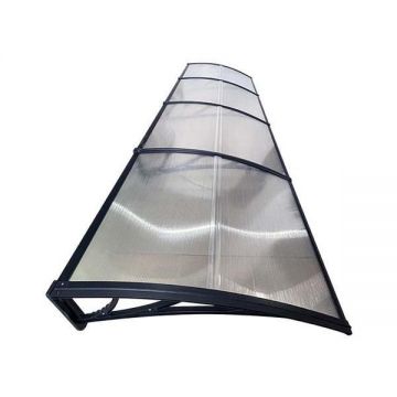 Copertina de usa, negru transparent, accesorii montaj inclus, Maprofi - 400x150 cm