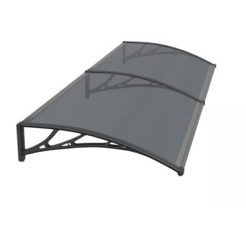 Copertina PREMIUM de usa 240x100cm, brate negre, placa 6mm intreaga antracit Copertina PREMIUM de usa 240x100cm, brate negre, placa 6mm intreaga antracit