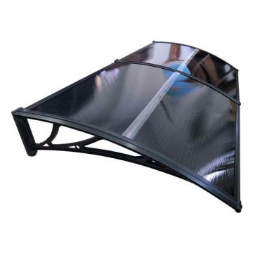 Copertina Premium de usa 150x120cm, brate negre, placa 6 mm intreaga antracit Copertina Premium de usa 150x120cm, brate negre, placa 6 mm intreaga antracit