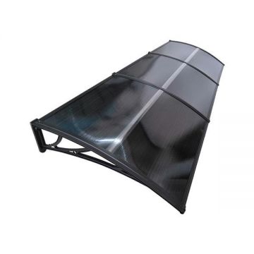 Copertina Premium de usa 240x120cm, brate negre, placa 6 mm intreaga antracit Copertina Premium de usa 240x120cm, brate negre, placa 6 mm intreaga antracit