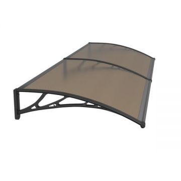 Copertina Premium de usa 240x120cm, brate negre, placa 6 mm intreaga bronz Copertina Premium de usa 240x120cm, brate negre, placa 6 mm intreaga bronz