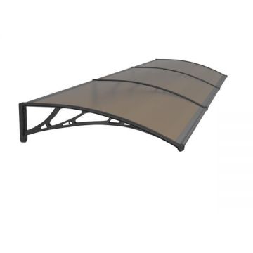 Copertina Premium de usa 300x120cm, brate negre, placa 6 mm intreaga bronz Copertina Premium de usa 300x120cm, brate negre, placa 6 mm intreaga bronz