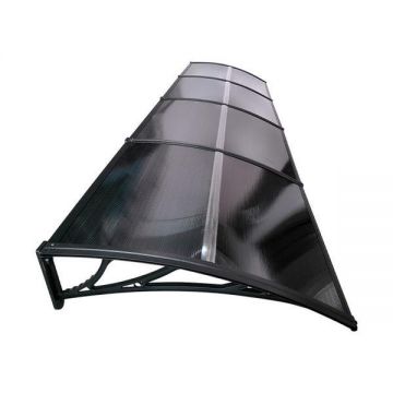 Copertina PREMIUM de usa 360x150cm, brate negre, placa 6 mm intreaga antracit Copertina PREMIUM de usa 360x150cm, brate negre, placa 6 mm intreaga antracit