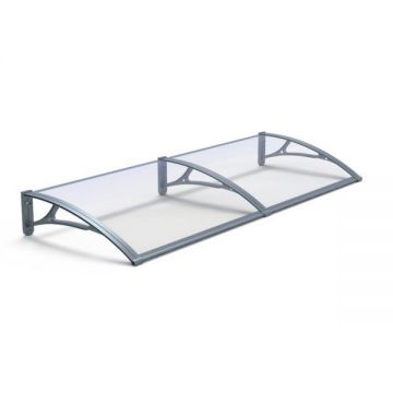 Copertina Pro Alu+Plexiglas de usa, negru transparent, Maprofi - 200x80 cm Copertina Pro Alu+Plexiglas de usa, negru transparent, Maprofi - 200x80 cm