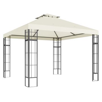 Outsunny Pavilion de grădină 3 x 3 m, design cu două niveluri, Protecție UV30+, Rezistent la UV, Protecție solară, Cadru din metal, Crem | Aosom Romania Outsunny Pavilion de grădină 3 x 3 m, design cu două niveluri, Protecție UV30+, Rezistent la UV, Protecție solară, Cadru din metal, Crem | Aosom Romania