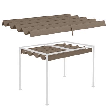 Outsunny Toit de schimb pentru pergola, pânză de înlocuire, protecție solară anti-UV pentru pergola de 3 x 2 m, culoare cafea | Aosom Romania Outsunny Toit de schimb pentru pergola, pânză de înlocuire, protecție solară anti-UV pentru pergola de 3 x 2 m, culoare cafea | Aosom Romania